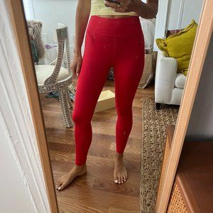 Outdoor voices red leggings 7/8 size XS